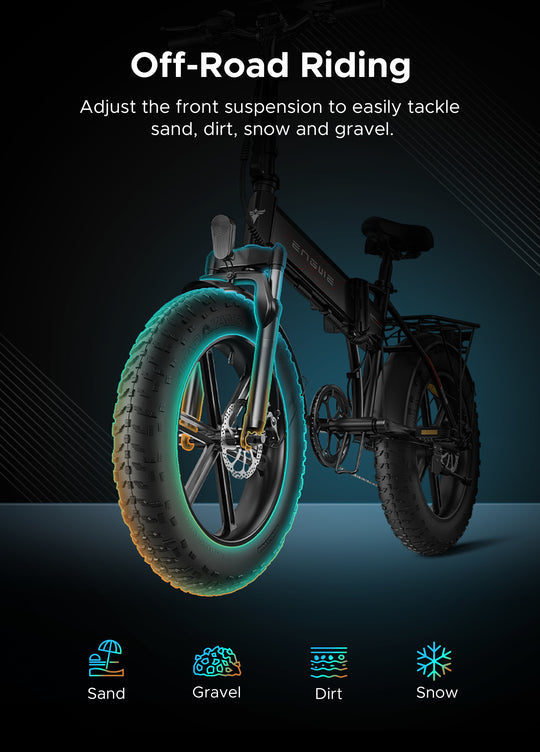 ENGWE EP-2 Pro Grey Electric Bike 250W Folding Ebike