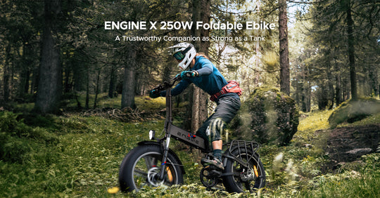 Engine X 250W 100 km Range Max Speed 25 km/h Full Suspension Foldable E-bike