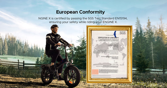 Engine X 250W 100 km Range Max Speed 25 km/h Full Suspension Foldable E-bike