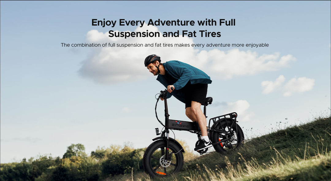 Engine X 250W 100 km Range Max Speed 25 km/h Full Suspension Foldable E-bike